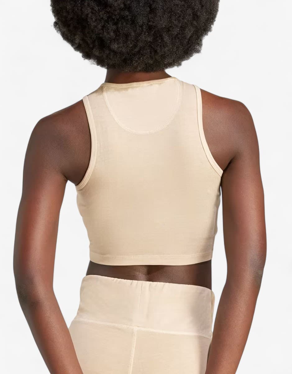 ADIDAS Originals Essentials+ Crop Tank Top Beige — view 2