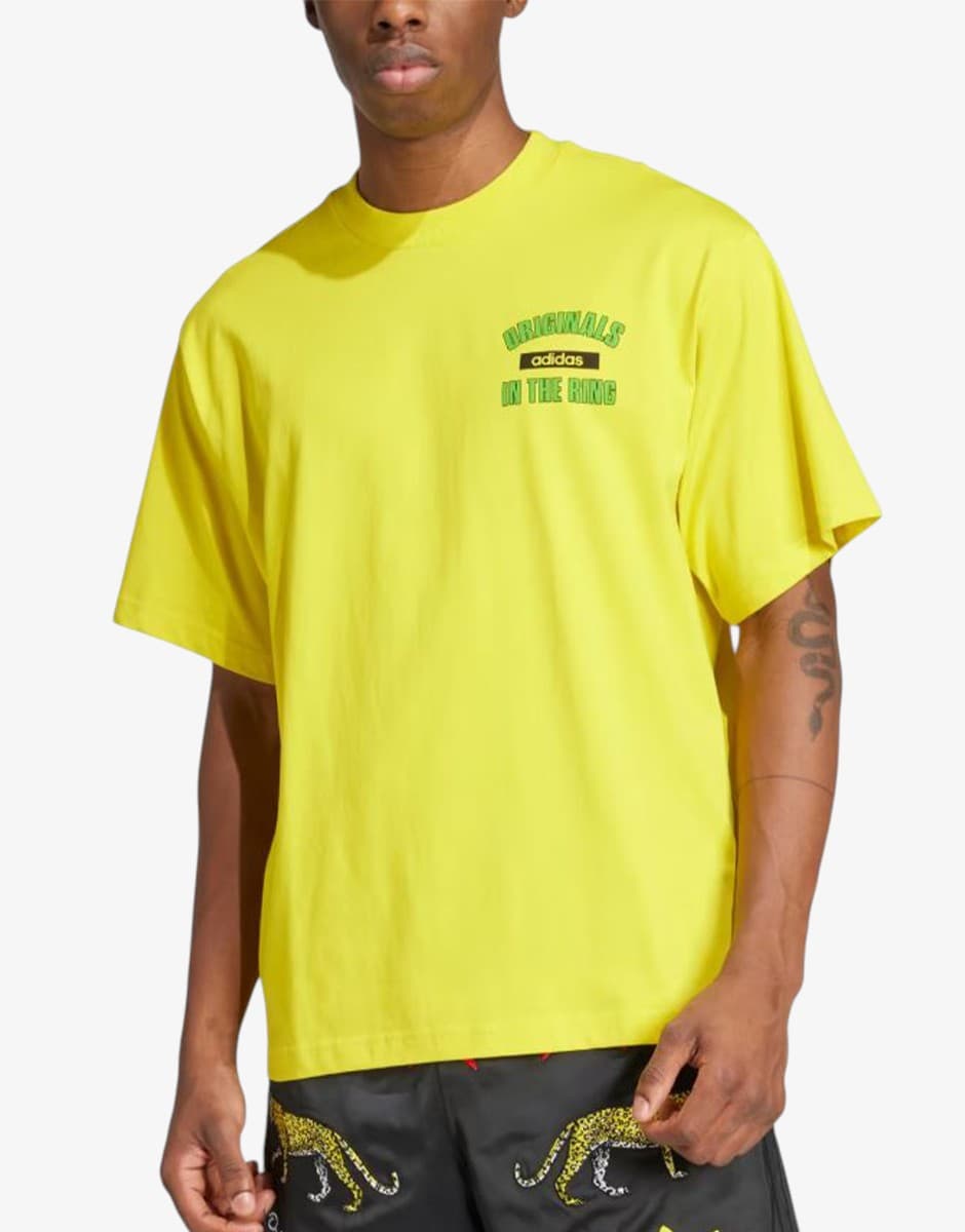 ADIDAS Originals In The Ring Graphic Tee Yellow