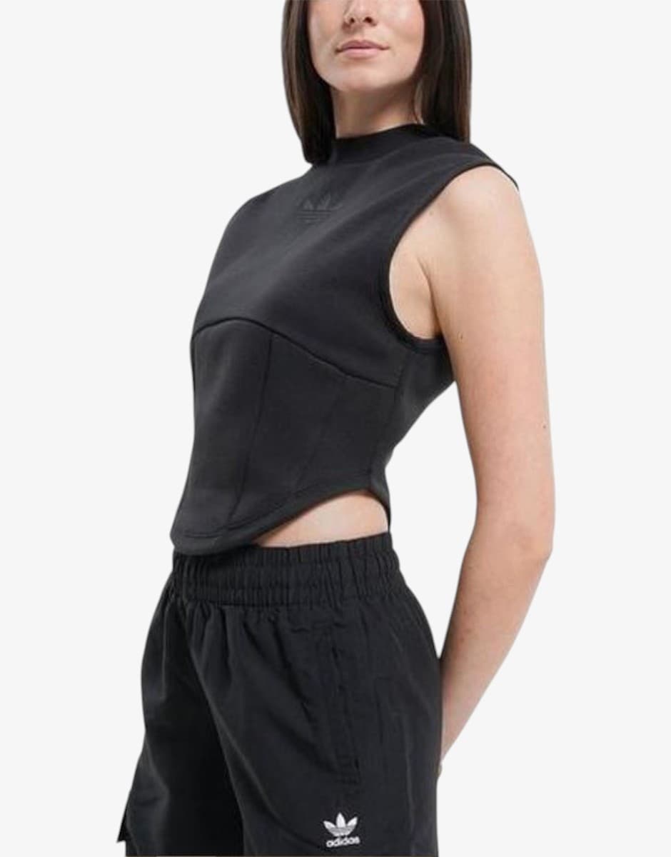ADIDAS Originals Structured Interlock Tee Black — снимка 3