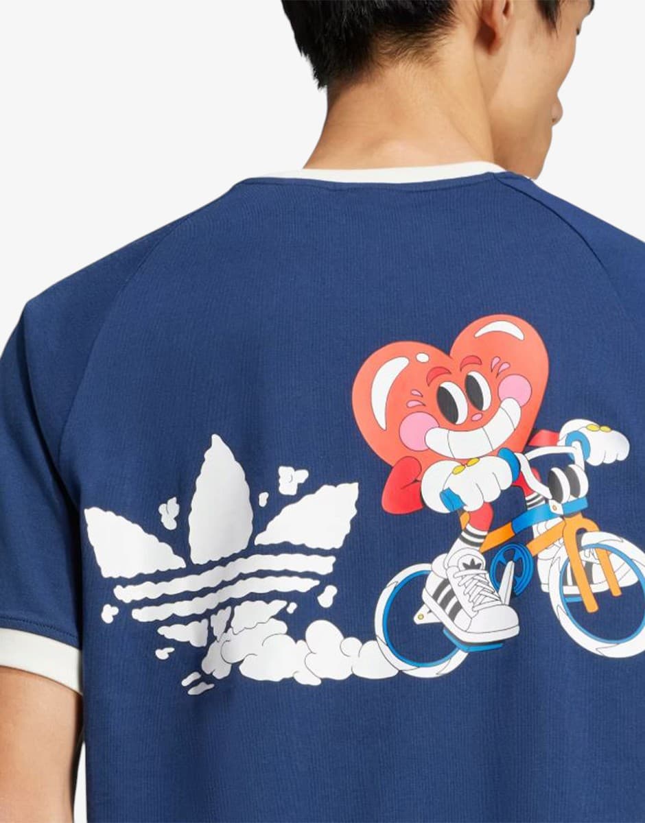 ADIDAS Originals x Nelson Graphic Tee Blue — снимка 4