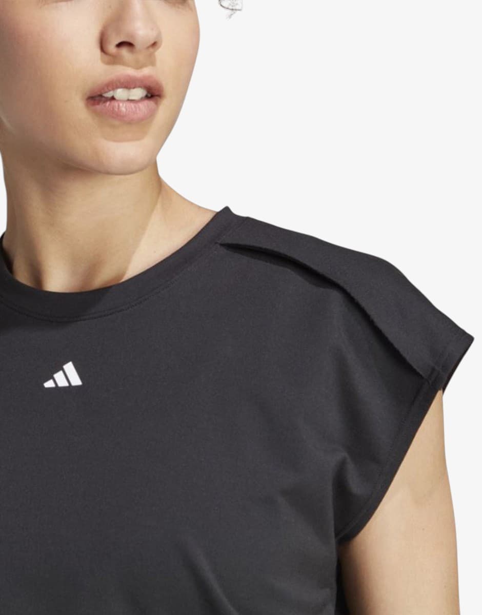 ADIDAS Power Aeroready Crop Sleeveless Tee Black — view 4
