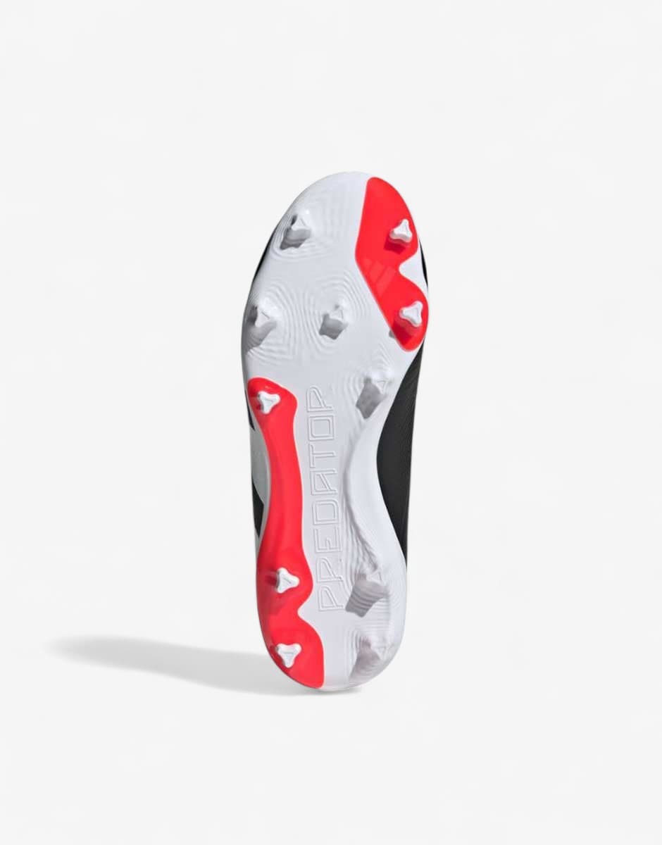 ADIDAS Predator 24 League Laceless Firm Ground Boots Black/Red — снимка 6
