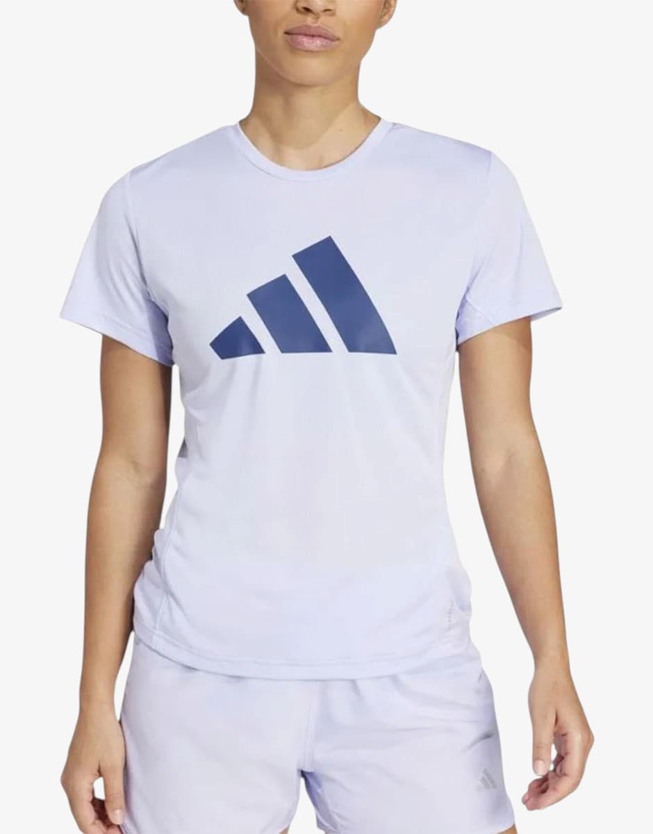 ADIDAS Run It Tee Purple/Blue