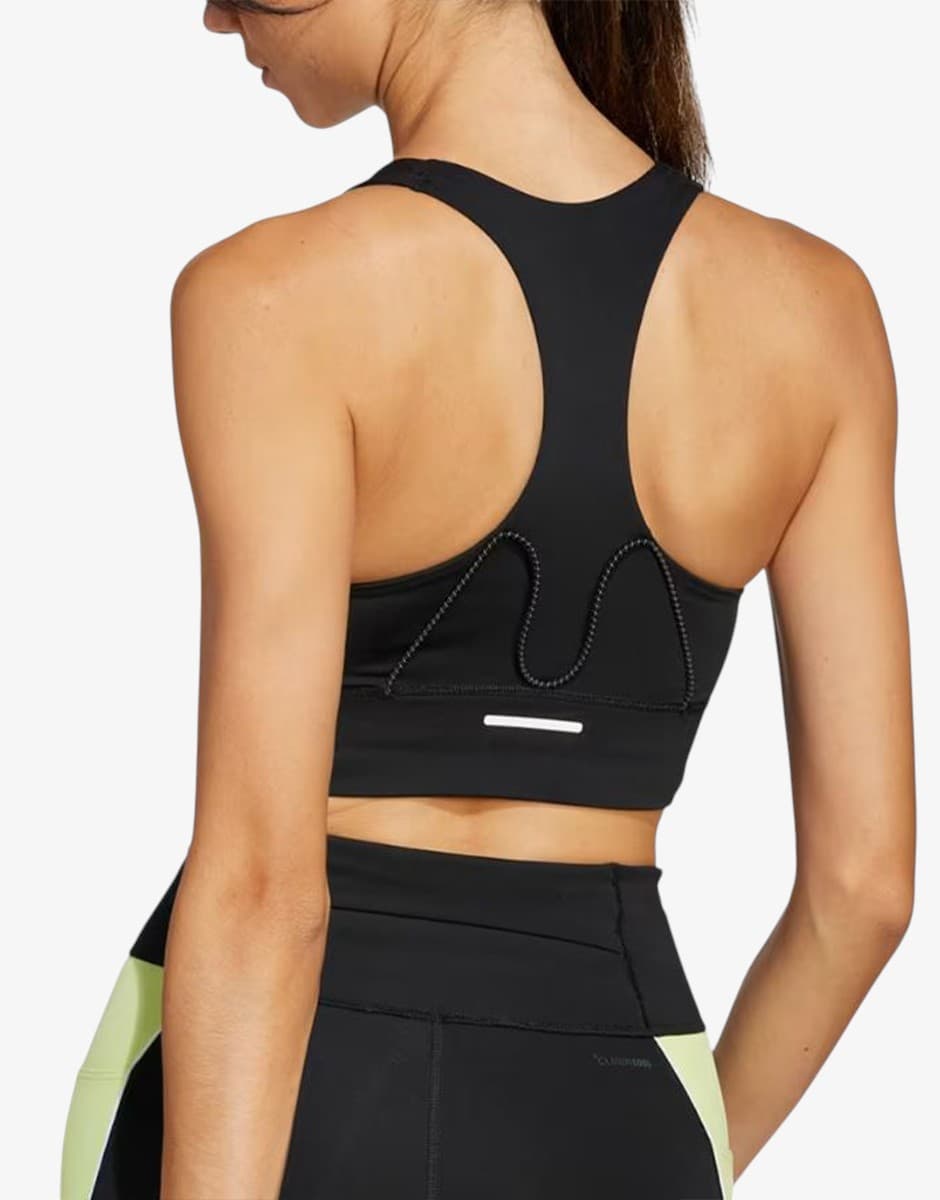 ADIDAS Run Pocket Medium Support Bra Black — снимка 2