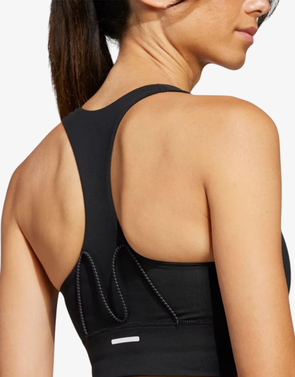 ADIDAS Run Pocket Medium Support Bra Black — снимка 4