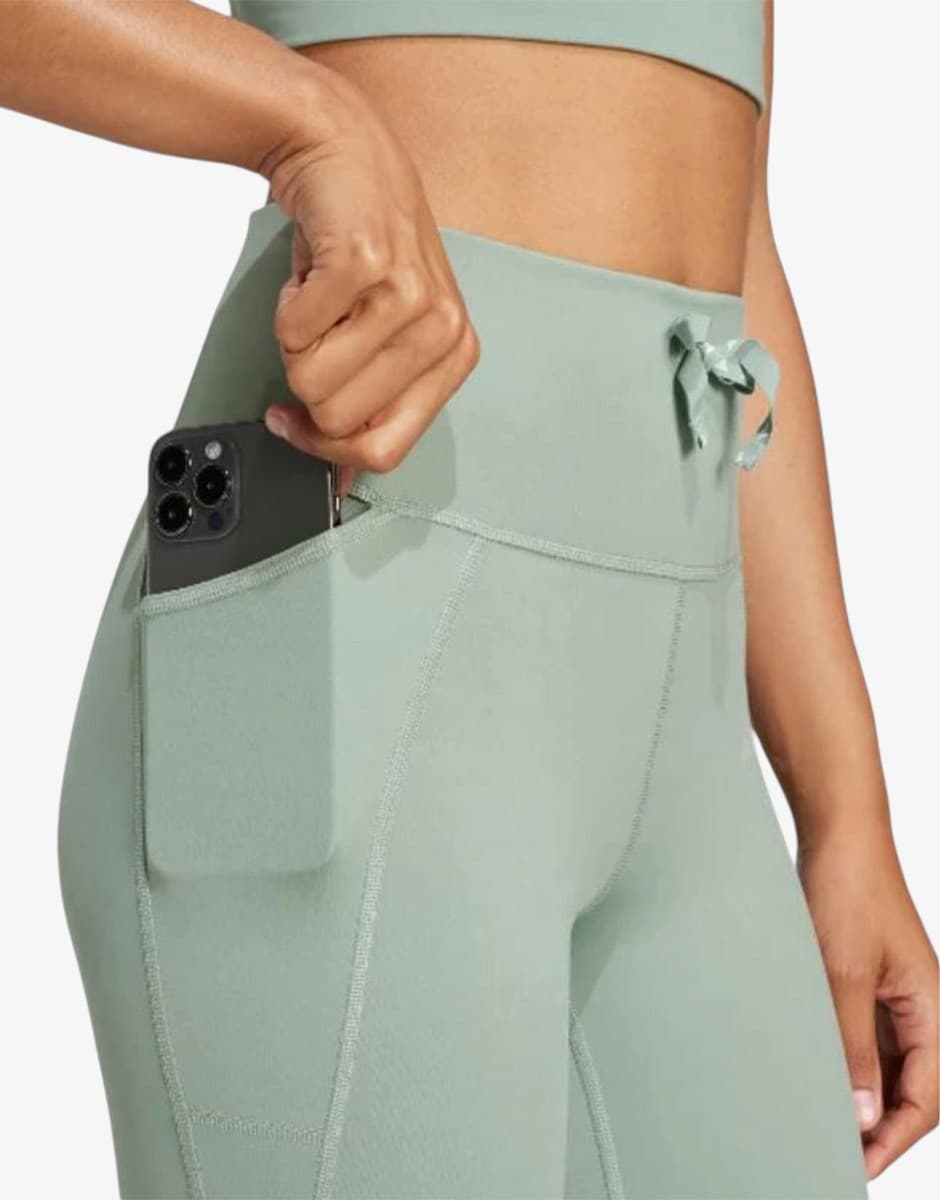 ADIDAS Running Essentials 7-8 Leggings Green — снимка 4