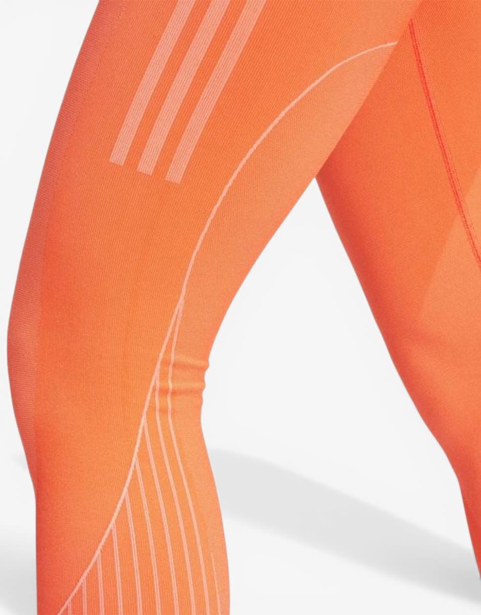 ADIDAS Seamless Branded 7/8 Leggings Orange — view 4