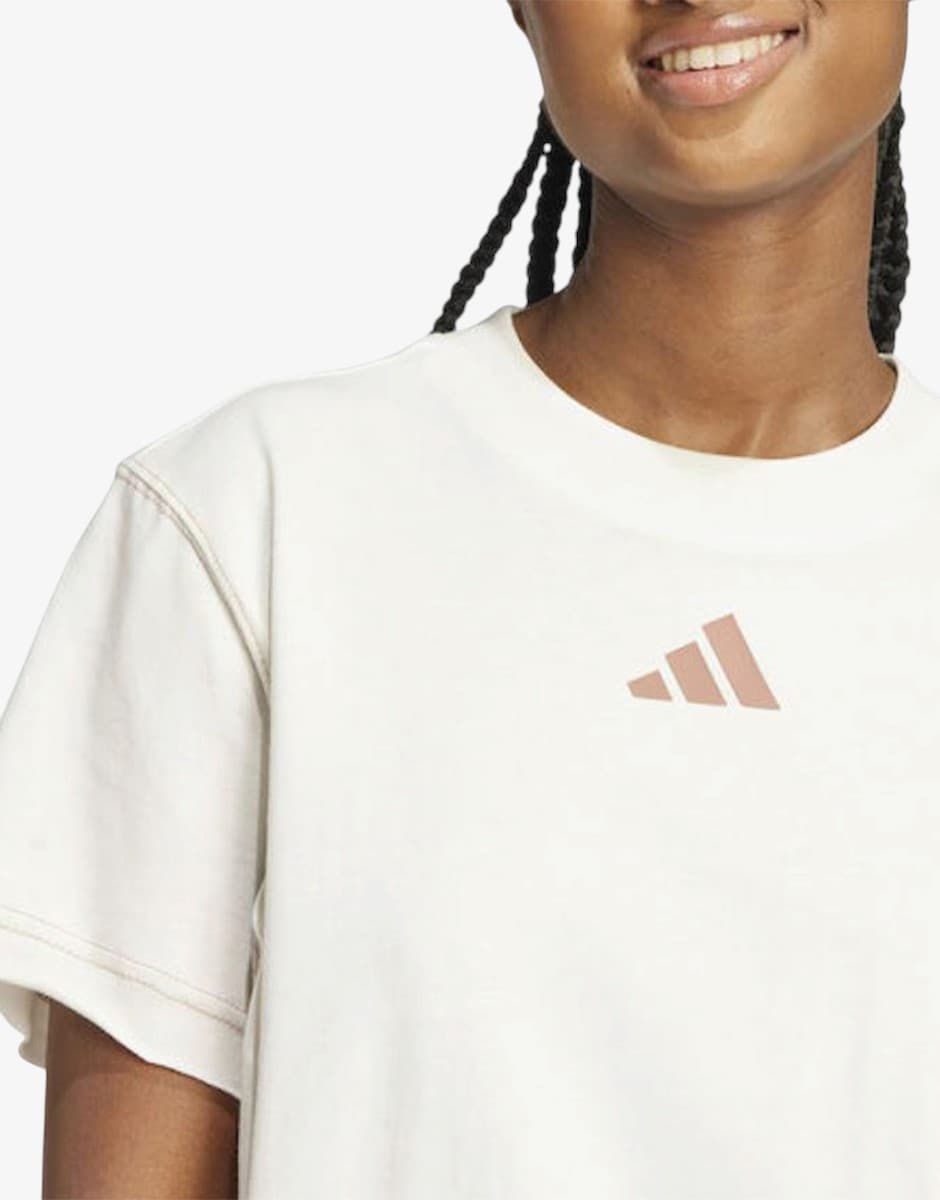 ADIDAS Sportswear All Seazon Graphic Tee White — снимка 4