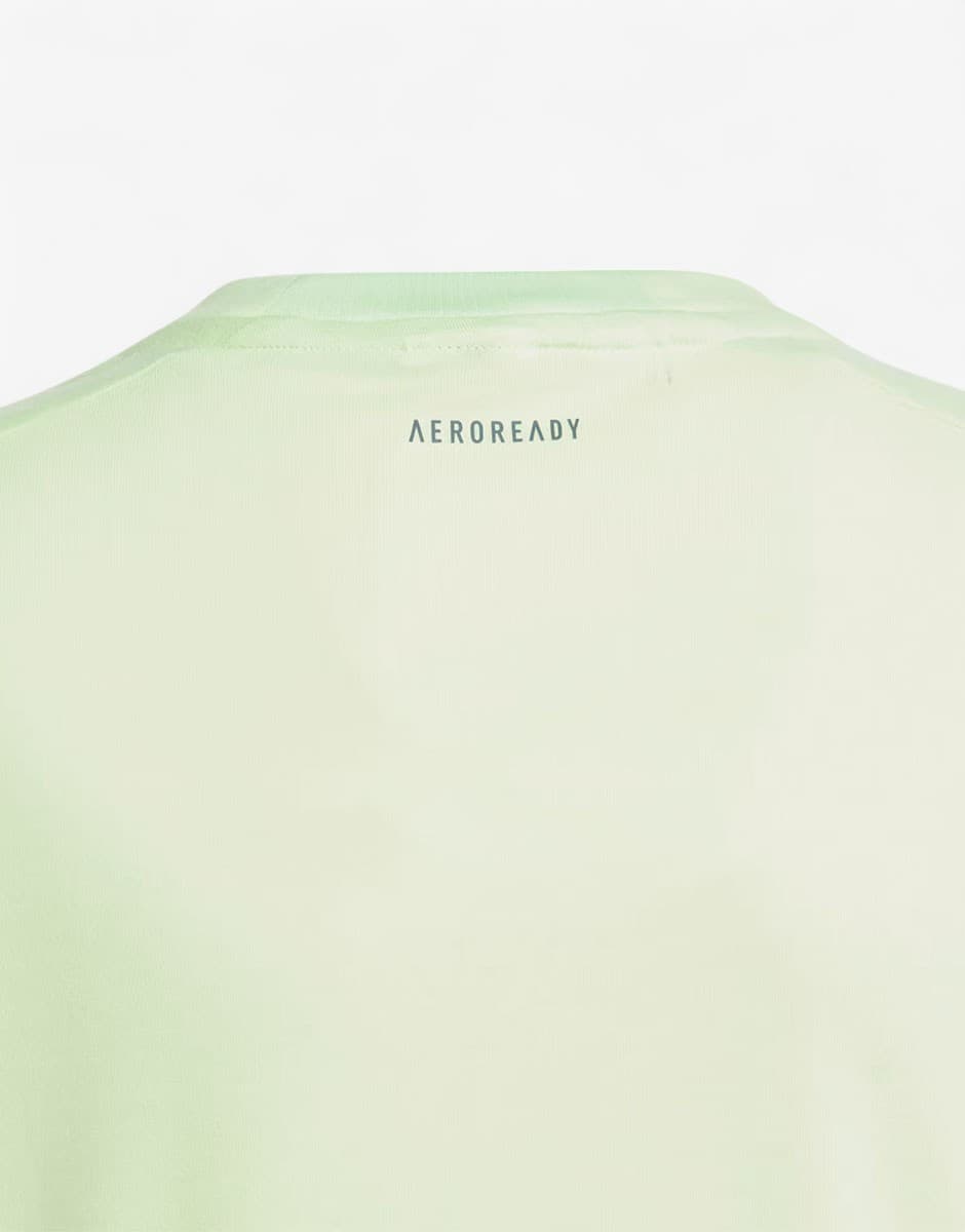 ADIDAS Spotswear Training Aeroready Tee Green — снимка 3