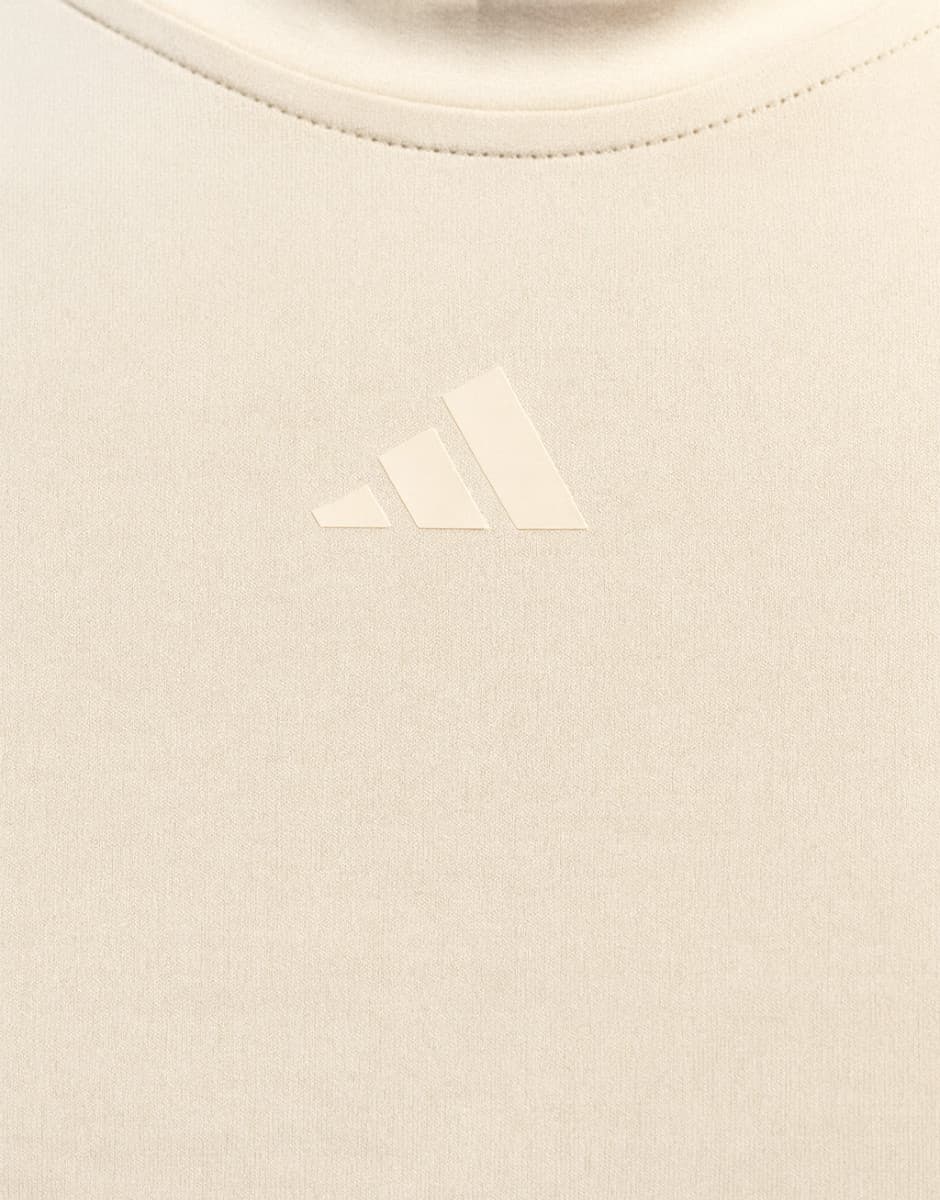 ADIDAS Tech-Fit Training Top Beige — снимка 3