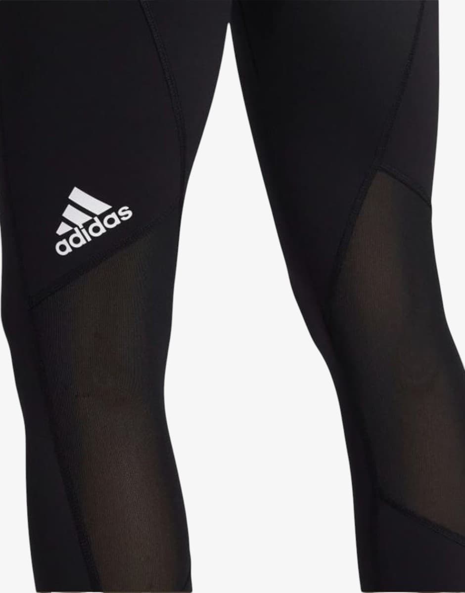ADIDAS TechFit 3 Bar Logo Training Leggings Black — view 4