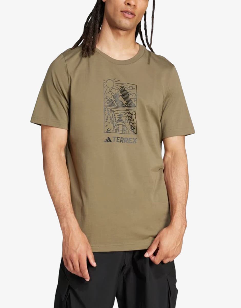ADIDAS Terrex Graphic Tee Green