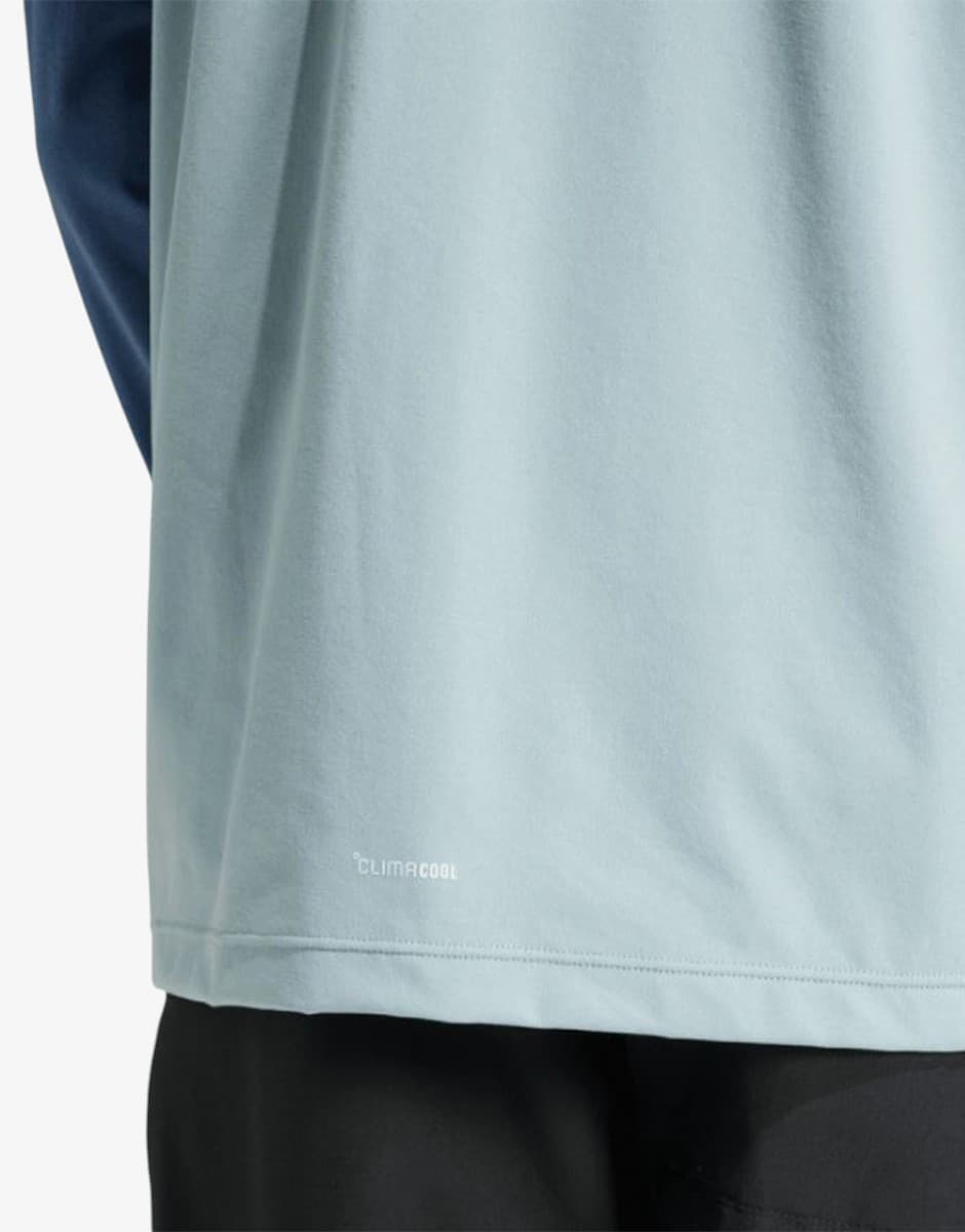 ADIDAS Terrex Multi Climacool 1/2 Zip Long Sleeve Top Blue — снимка 4