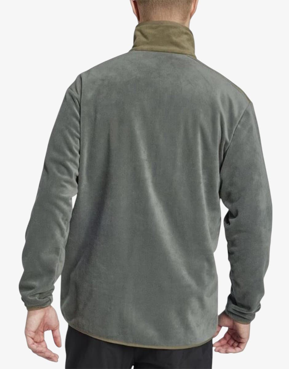 ADIDAS Terrex Multi Full-Zip Fleece Grey/Green — снимка 2
