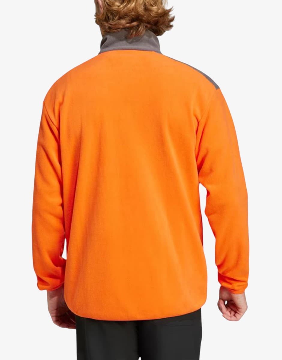 ADIDAS Terrex Multi Full-Zip Fleece Orange/Grey — снимка 2