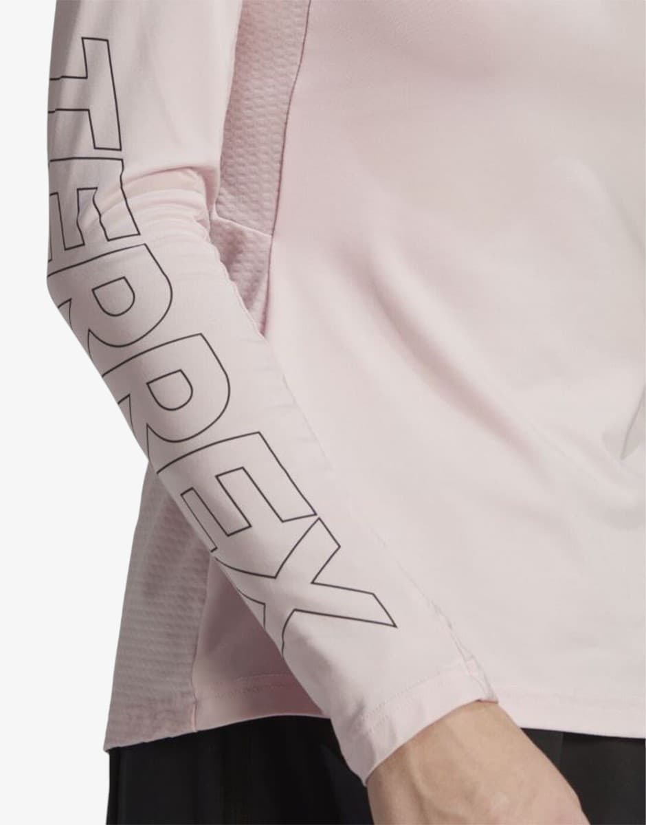 ADIDAS Terrex XPR Long-Sleeve Shirt Pink — снимка 4