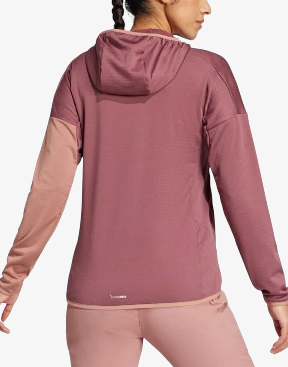 ADIDAS Terrex Xperior Climawarm Light Fleece Hooded Pink — снимка 2