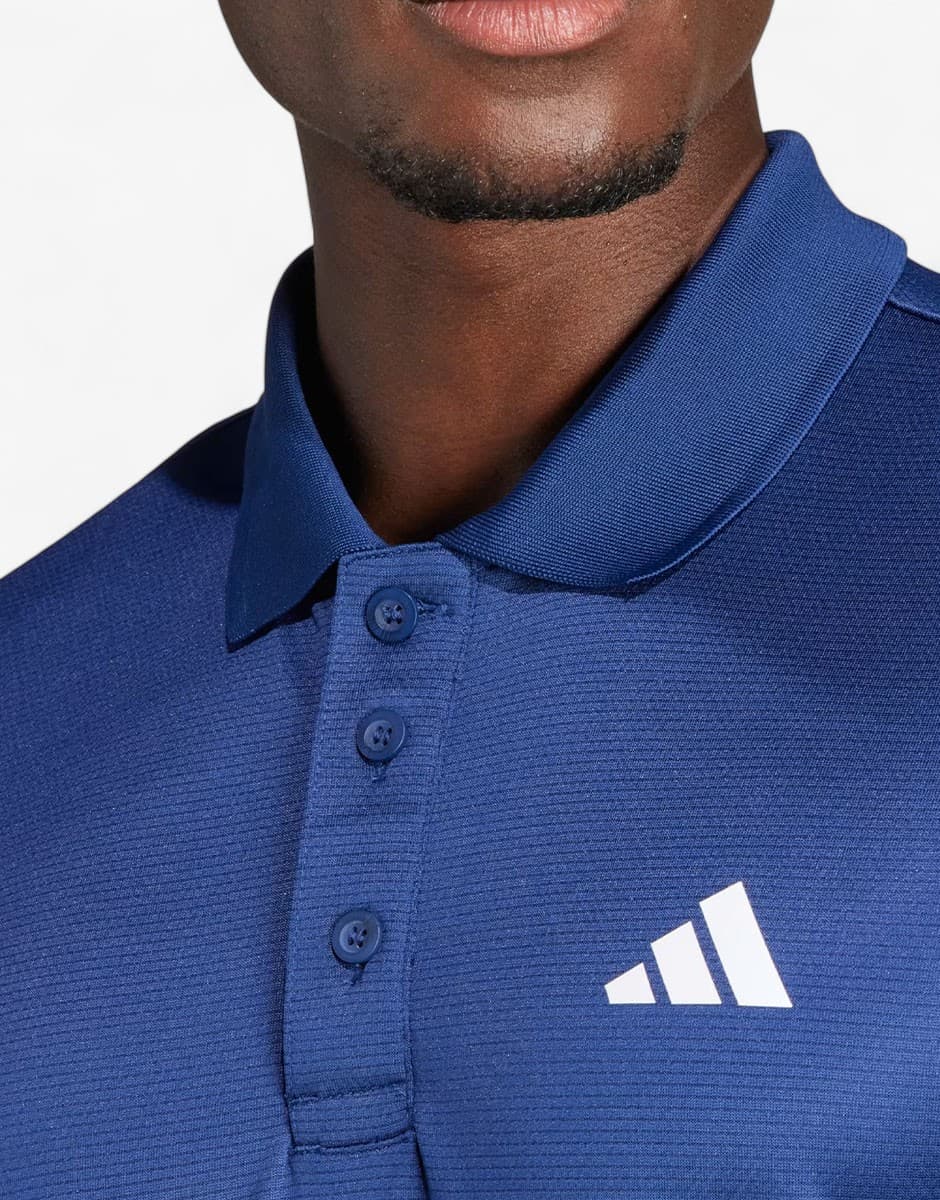 ADIDAS Train Essentials Training Polo Dark Blue — view 4