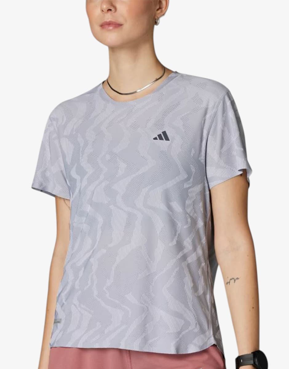 ADIDAS Ultimate HEAT.RDY Engineered Running Tee Gray