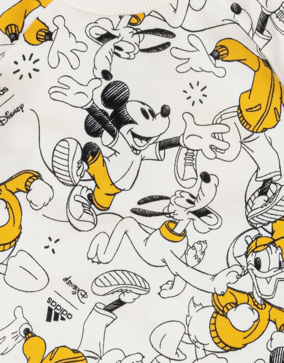 ADIDAS x Disney Mickey Mouse Sweatshirt Off White/Yellow — view 4