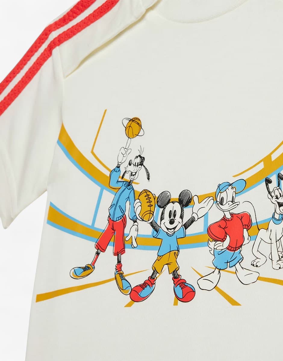 ADIDAS x Disney Mickey Mouse Tee Off White/Multi — снимка 3