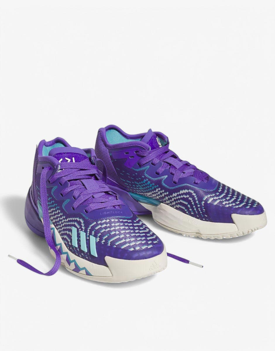 ADIDAS x Donovan Mitchell Issue 4 Basketball Shoes Purple — снимка 3