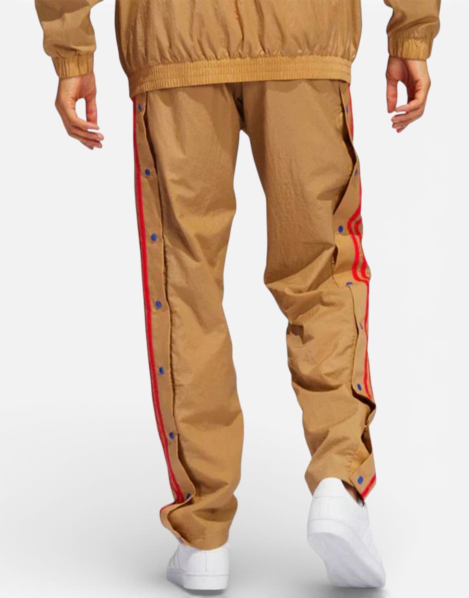 ADIDAS x Eric Eamnuel Crossover Stripe Basketball Pants Brown — снимка 2
