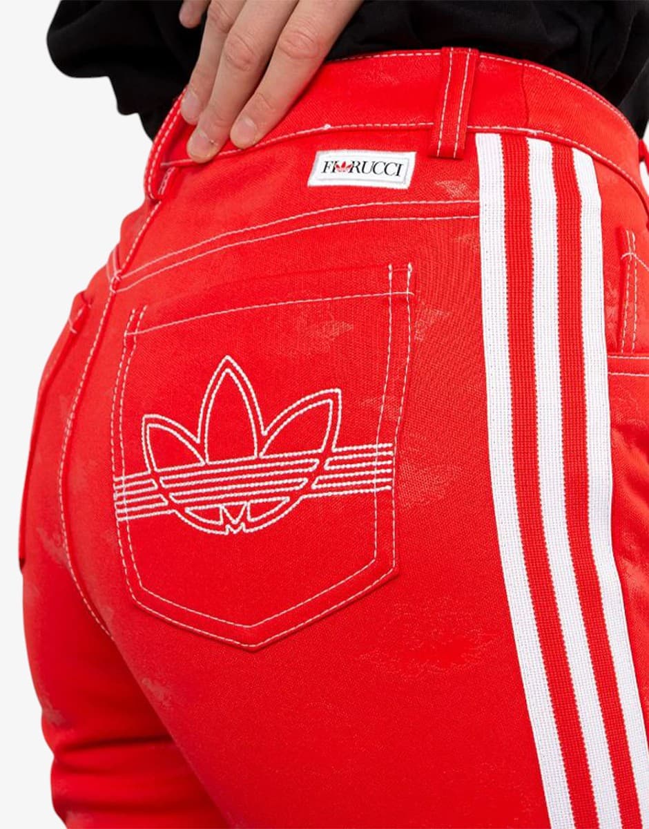 ADIDAS x Fiorucci Jacquard Angel Track Pant Red — снимка 4
