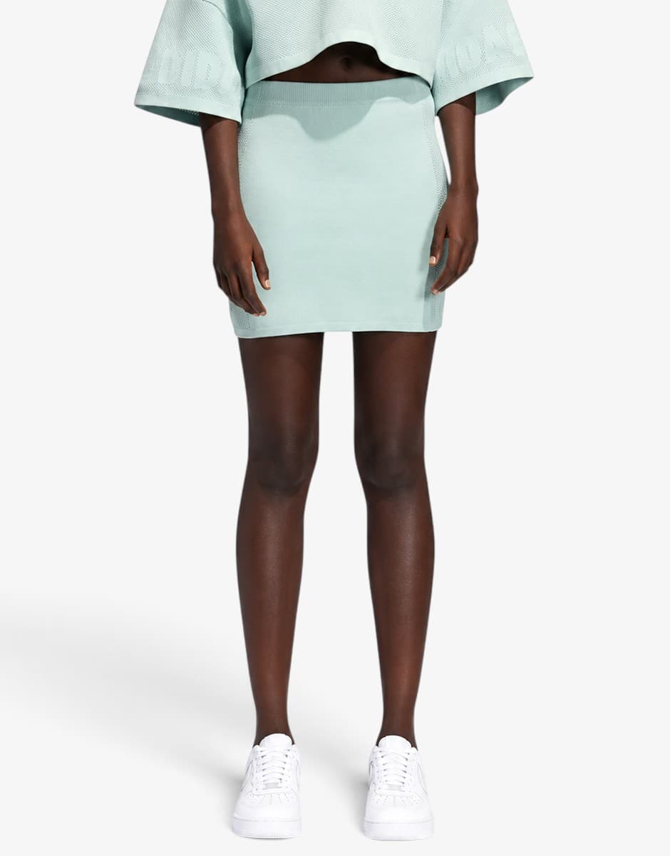 ADIDAS x Ivy Park Logo Knit Skirt Green Tint