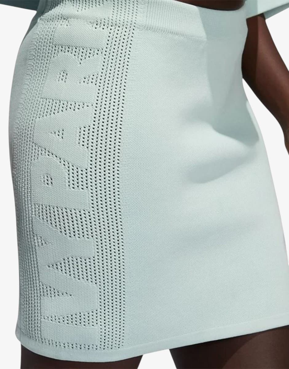 ADIDAS x Ivy Park Logo Knit Skirt Green Tint — view 3