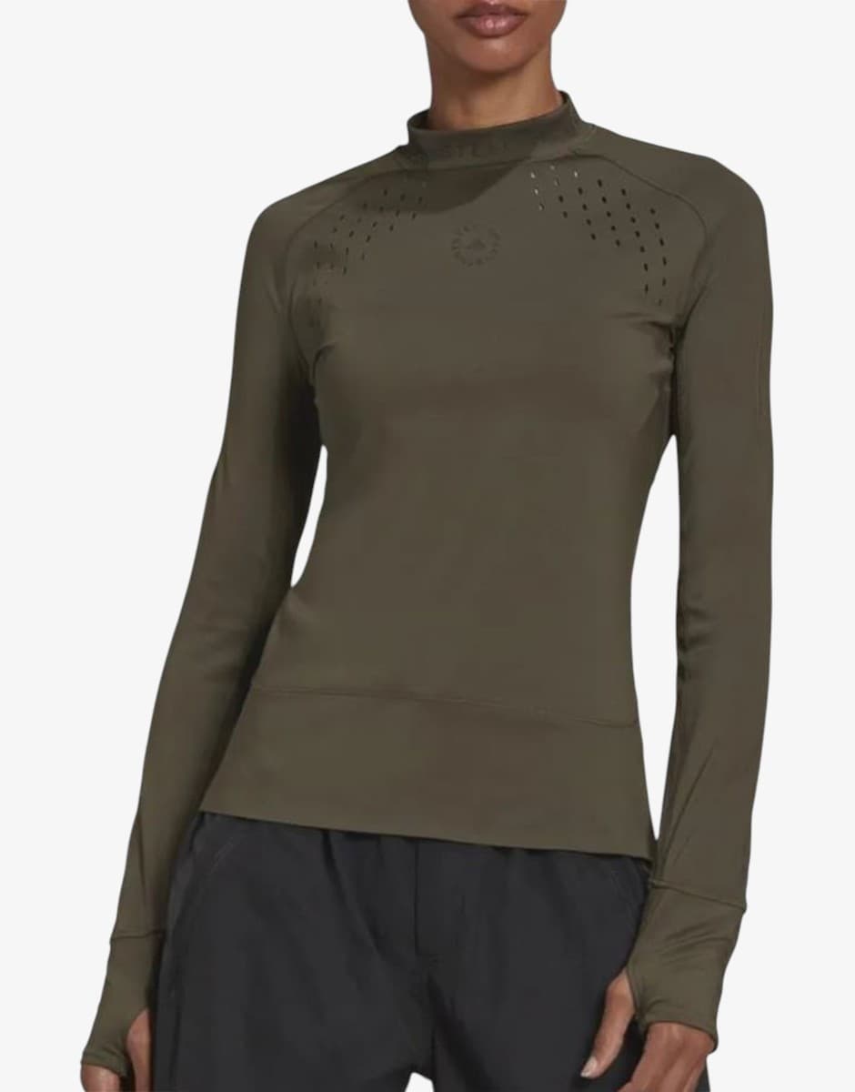 ADIDAS x Stella McCartney True Purpose Long Sleeve Top Green — снимка 3