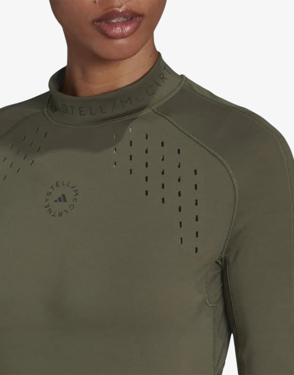 ADIDAS x Stella McCartney True Purpose Long Sleeve Top Green — снимка 4