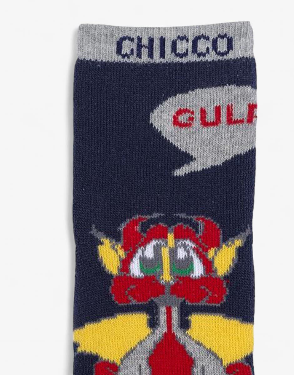 CHICCO 1-Pair Kids Socks Dark Blue/Multicolor — view 2