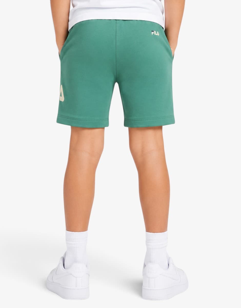 FILA Lobez Graphic Logo Shorts Green — view 2