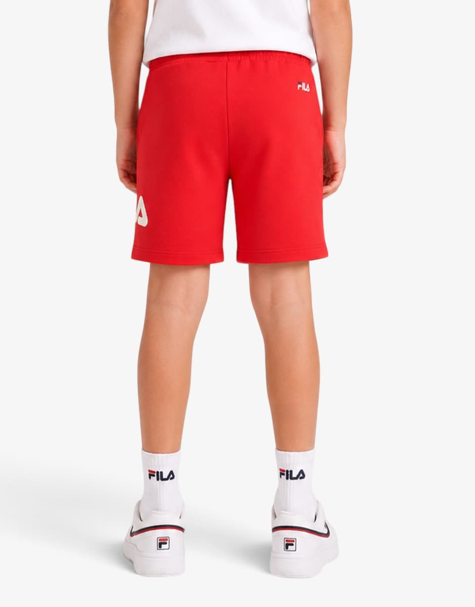 FILA Lobez Graphic Logo Shorts Red — view 2