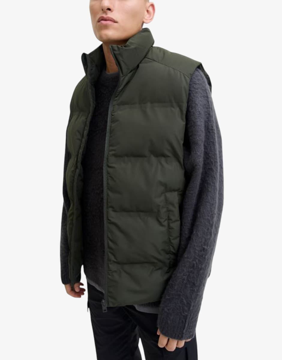 JACK&JONES Jеsoho Bodywarmer Collar SN Rosin Green — view 3
