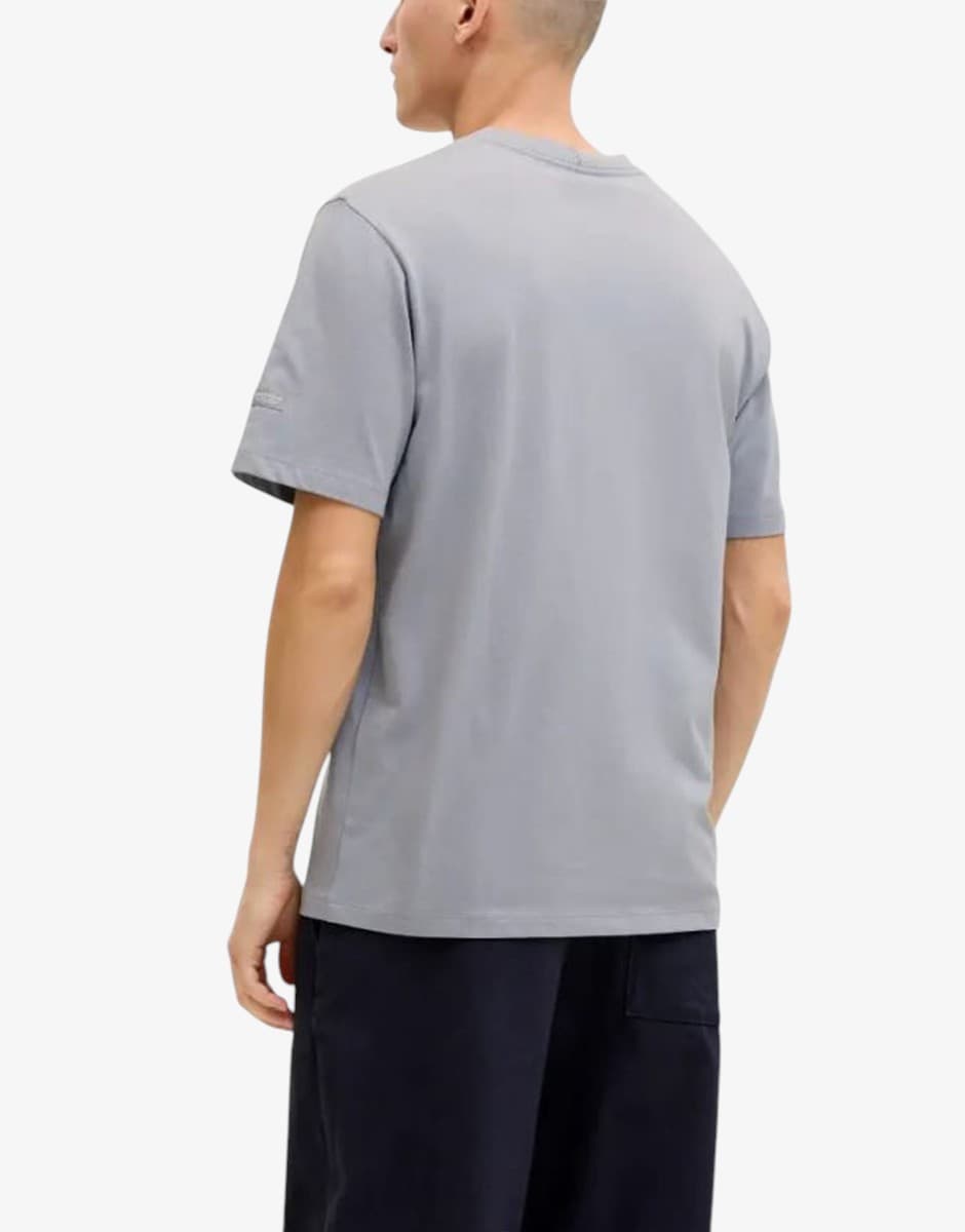 JACK&JONES Jorcatskills Square Branding Tee SSCN LN Blue — снимка 2