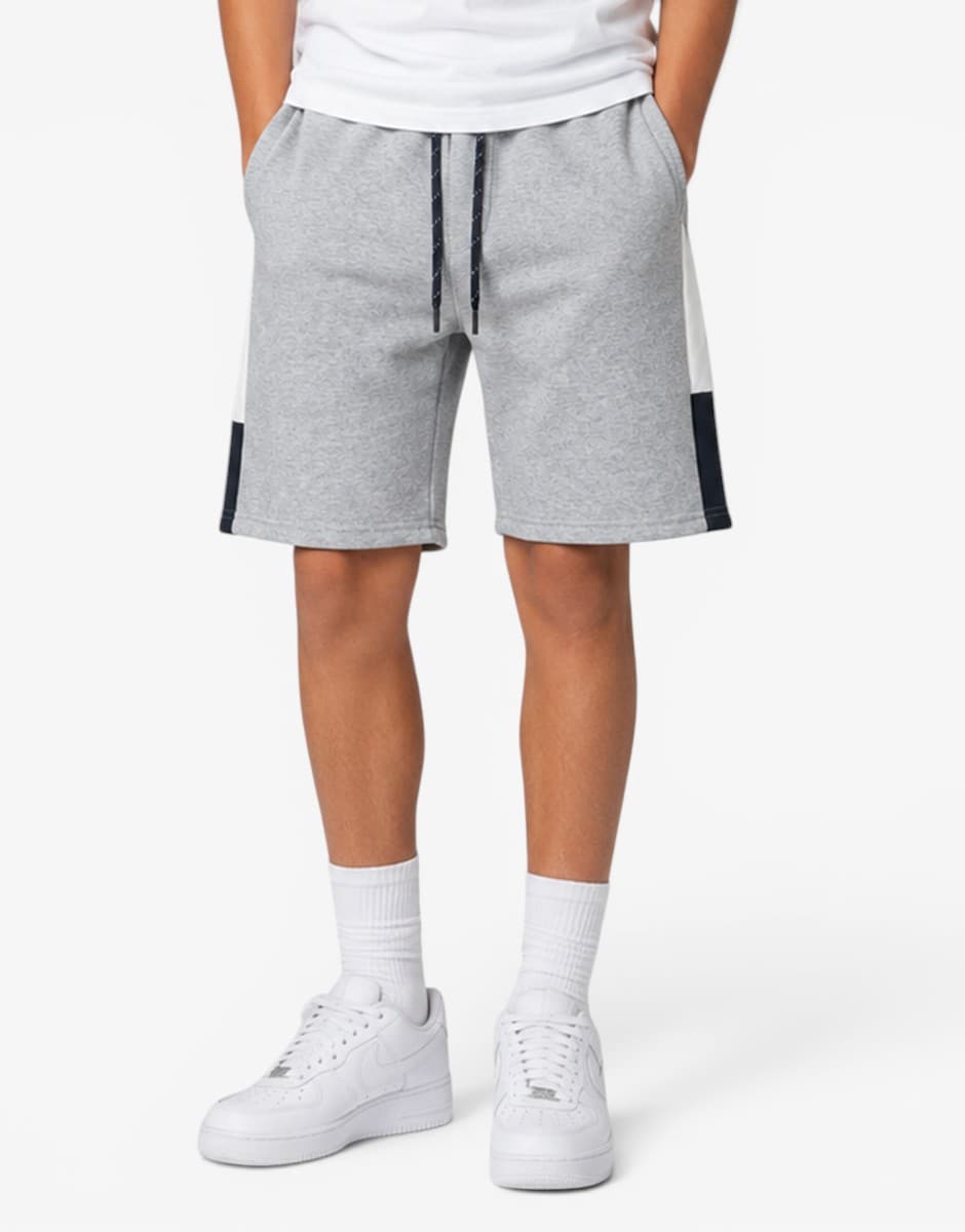 JACK&JONES Jpstlogo Blocking Sweat Shorts Vg Sn Jnr Light Grey — view 3