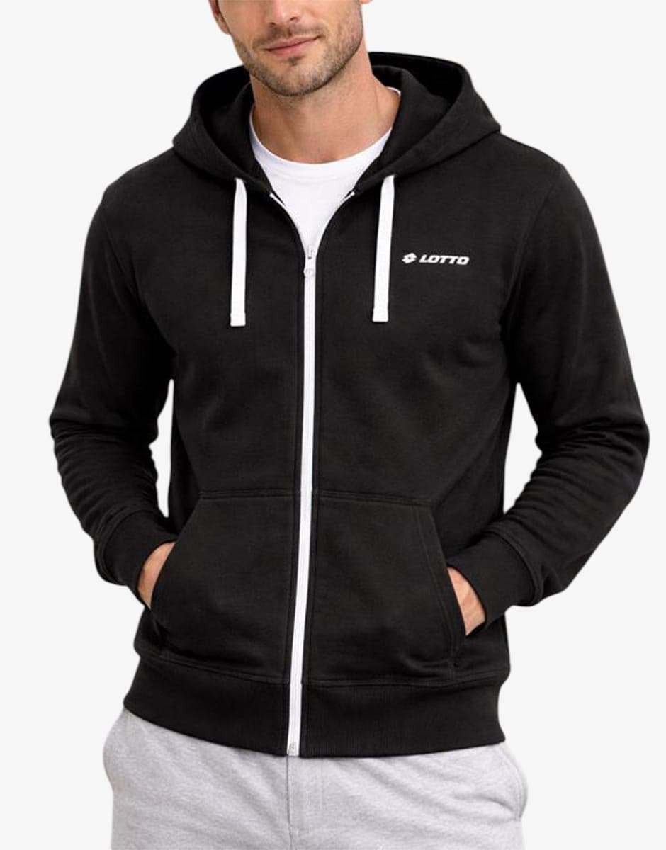 LOTTO Full Zip Hoodie Black