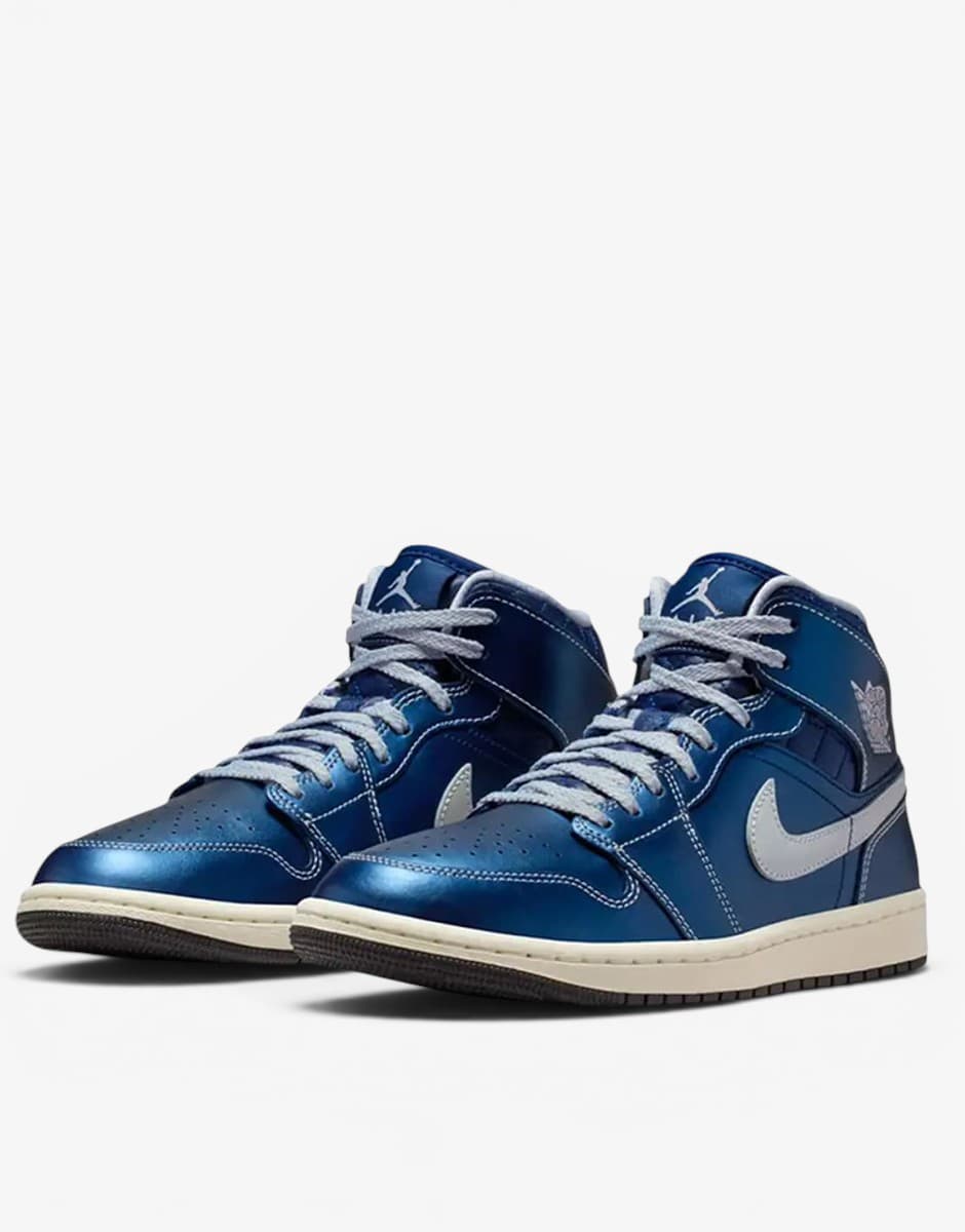 NIKE Air Jordan 1 Mid SE Blue/White — снимка 3