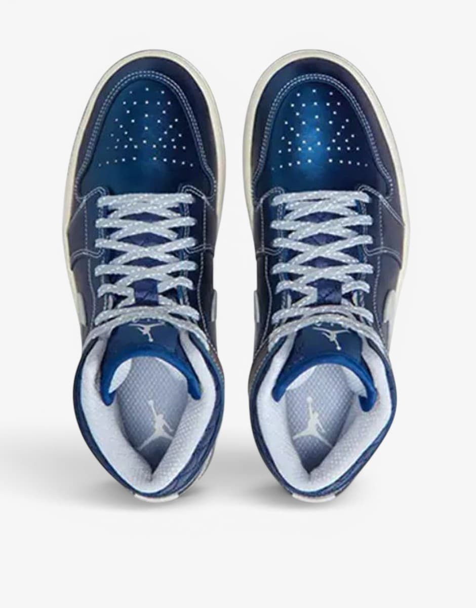 NIKE Air Jordan 1 Mid SE Blue/White — снимка 4