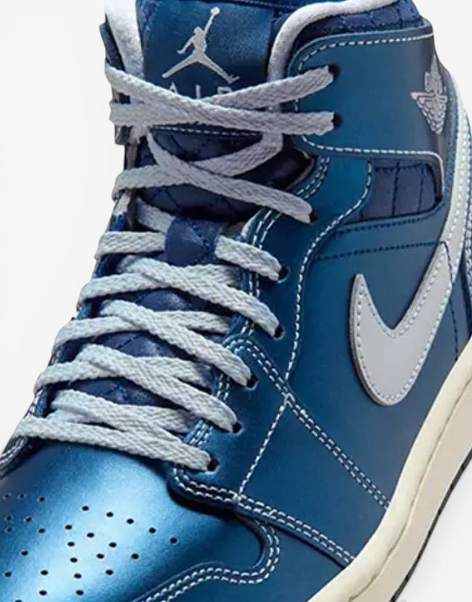 NIKE Air Jordan 1 Mid SE Blue/White — снимка 6