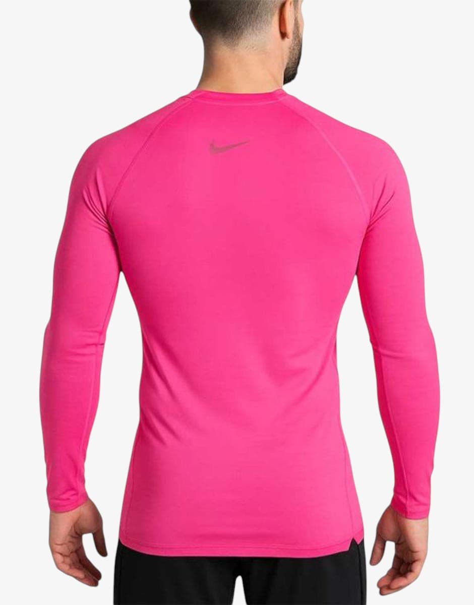 NIKE Pro Mock Thermoactive Long Sleeve Top Pink — view 2