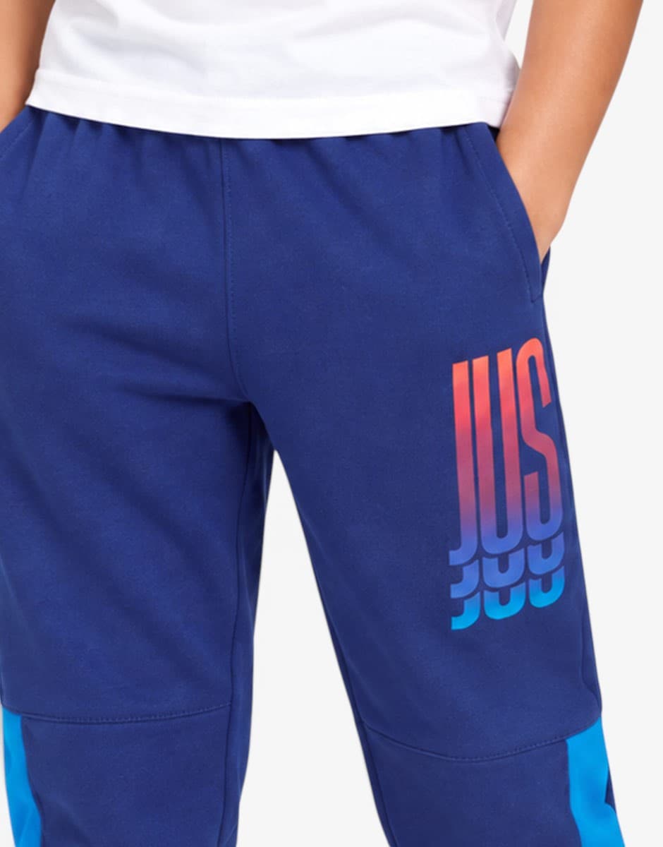 NIKE Sportswear Rise Fleece Pants Blue — view 4