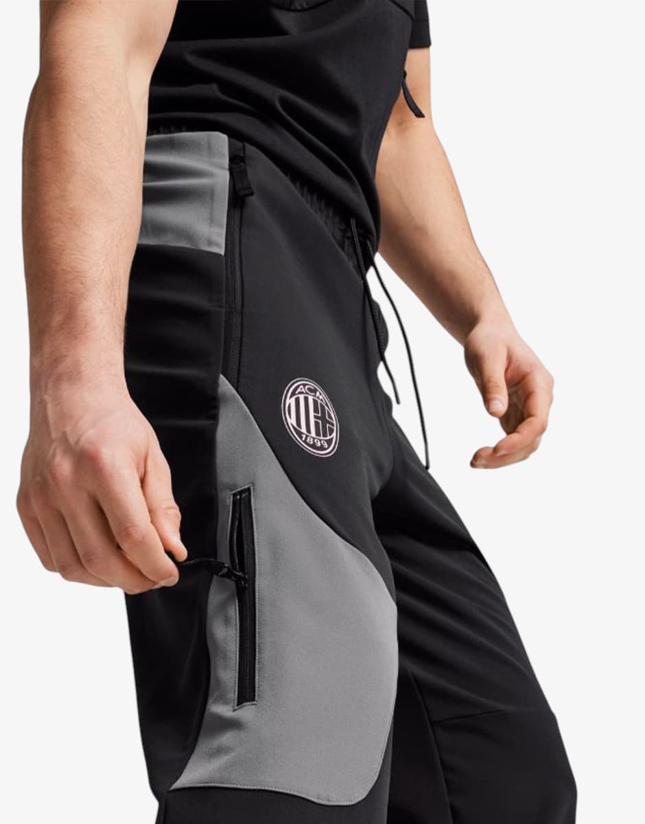 PUMA x AC Milan TECH Track Pants WV Black/Gray — view 3