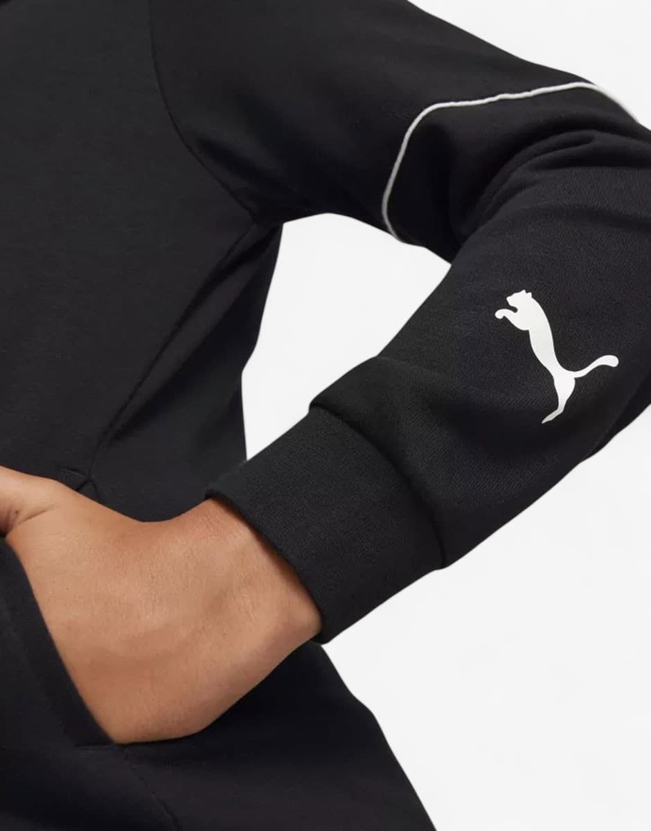 PUMA Active Sports Full-Zip Hoodie Black — снимка 3