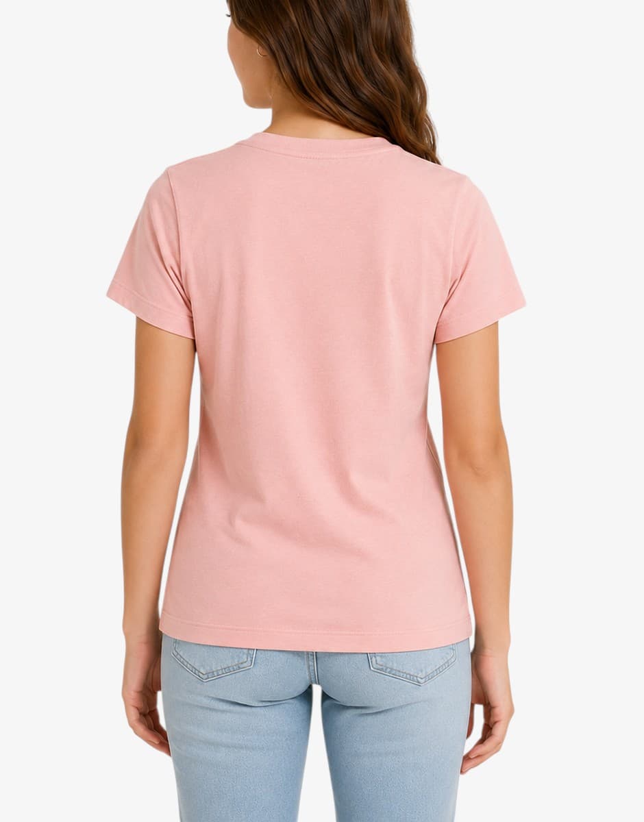 PUMA Clasics Shiny Color Logo Tee Pink — снимка 2