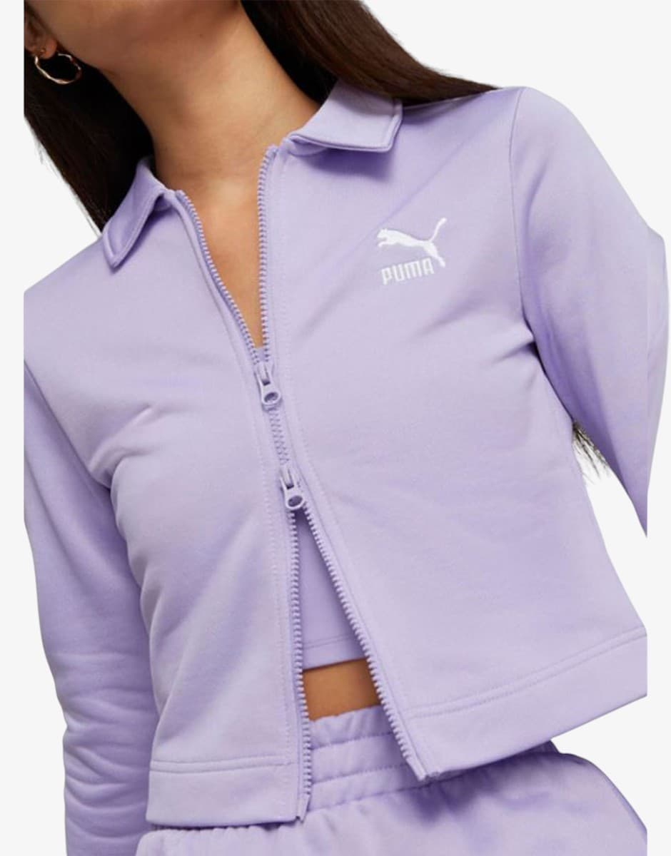 PUMA Classics Long Sleeve Violet — снимка 3
