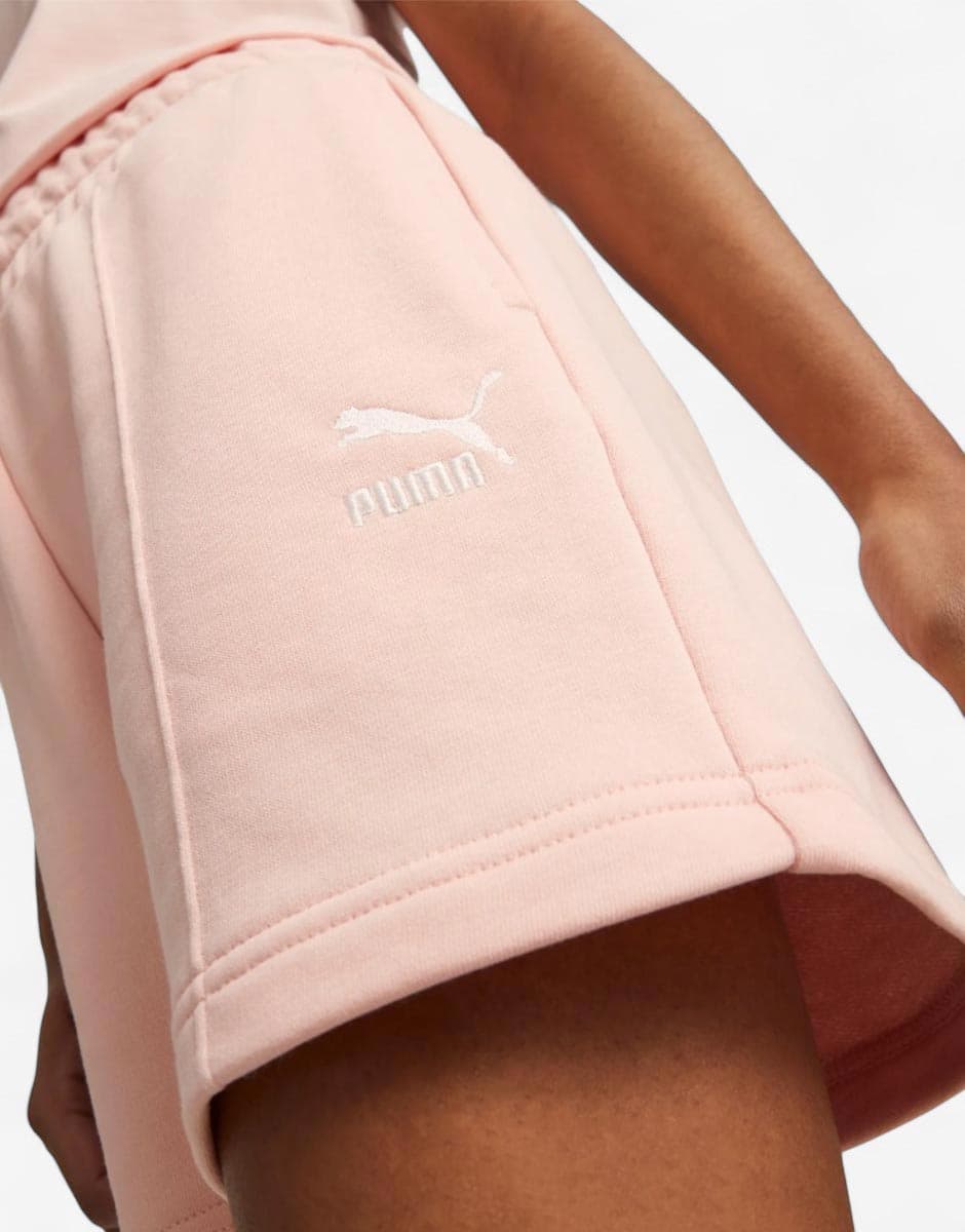 PUMA Classics Pintuck Shorts Pink — снимка 4