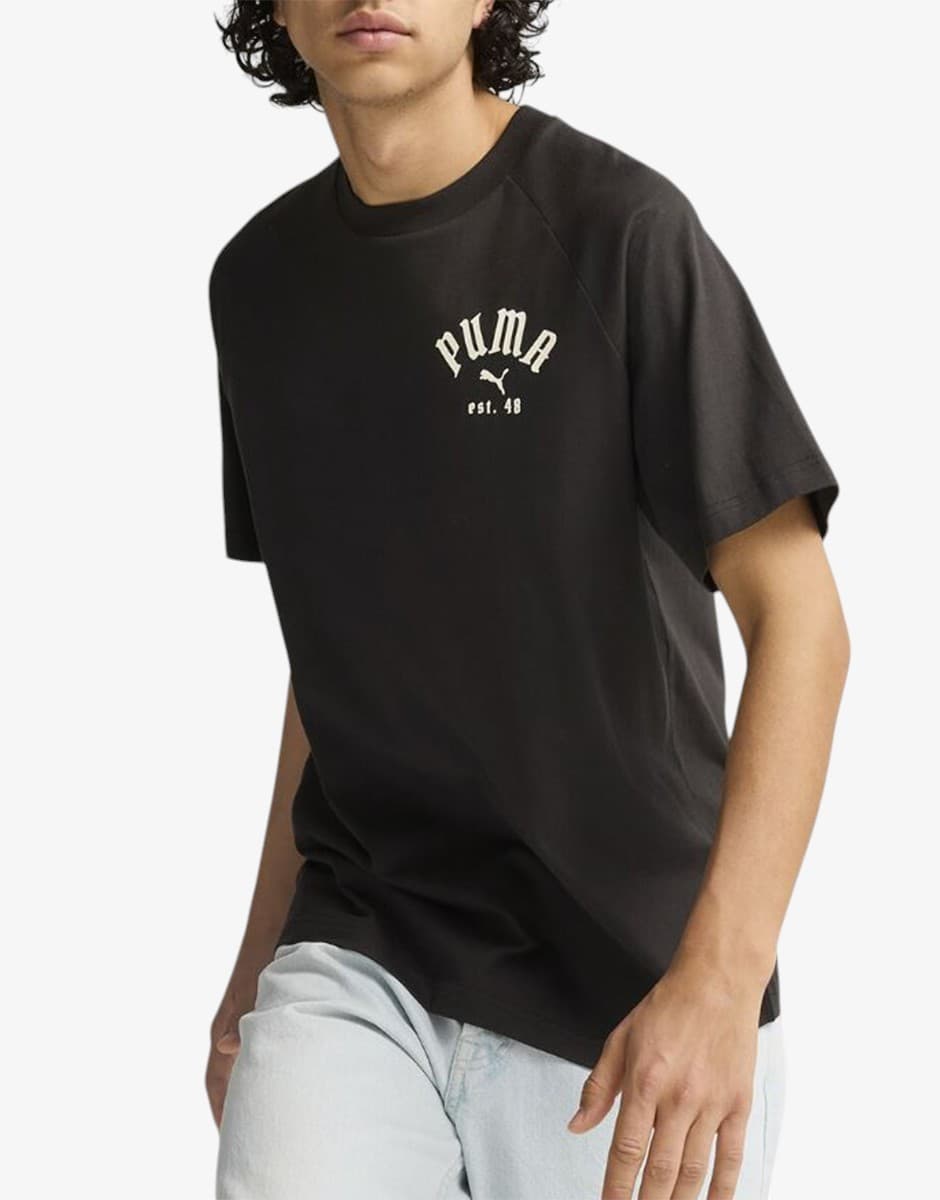 PUMA Classics Play Paris Tee Black — снимка 3